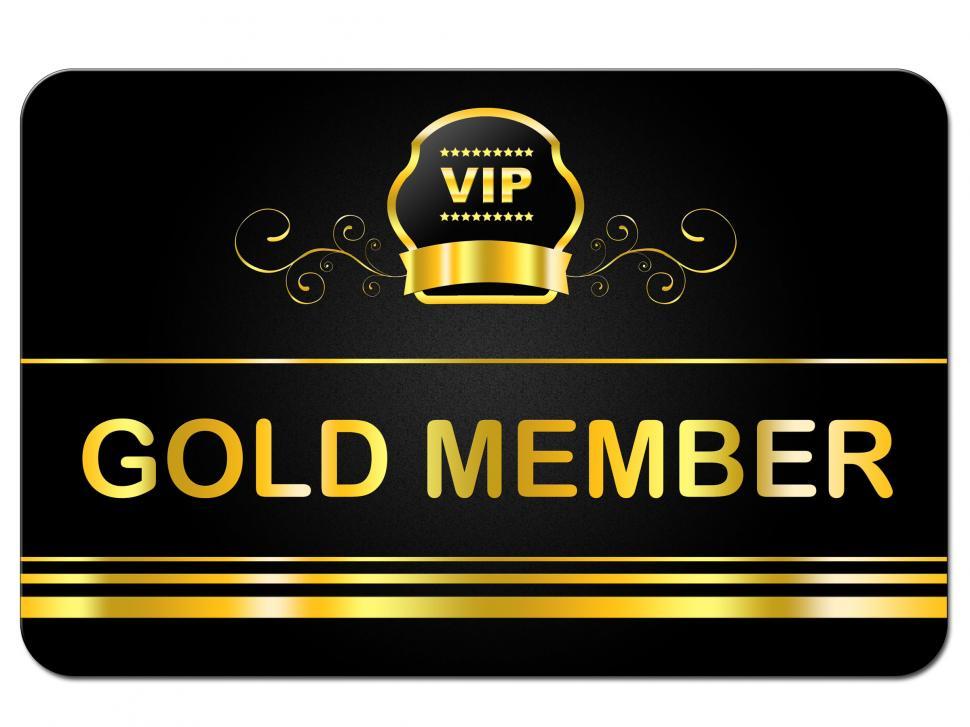 Gold Membership VIP Card
